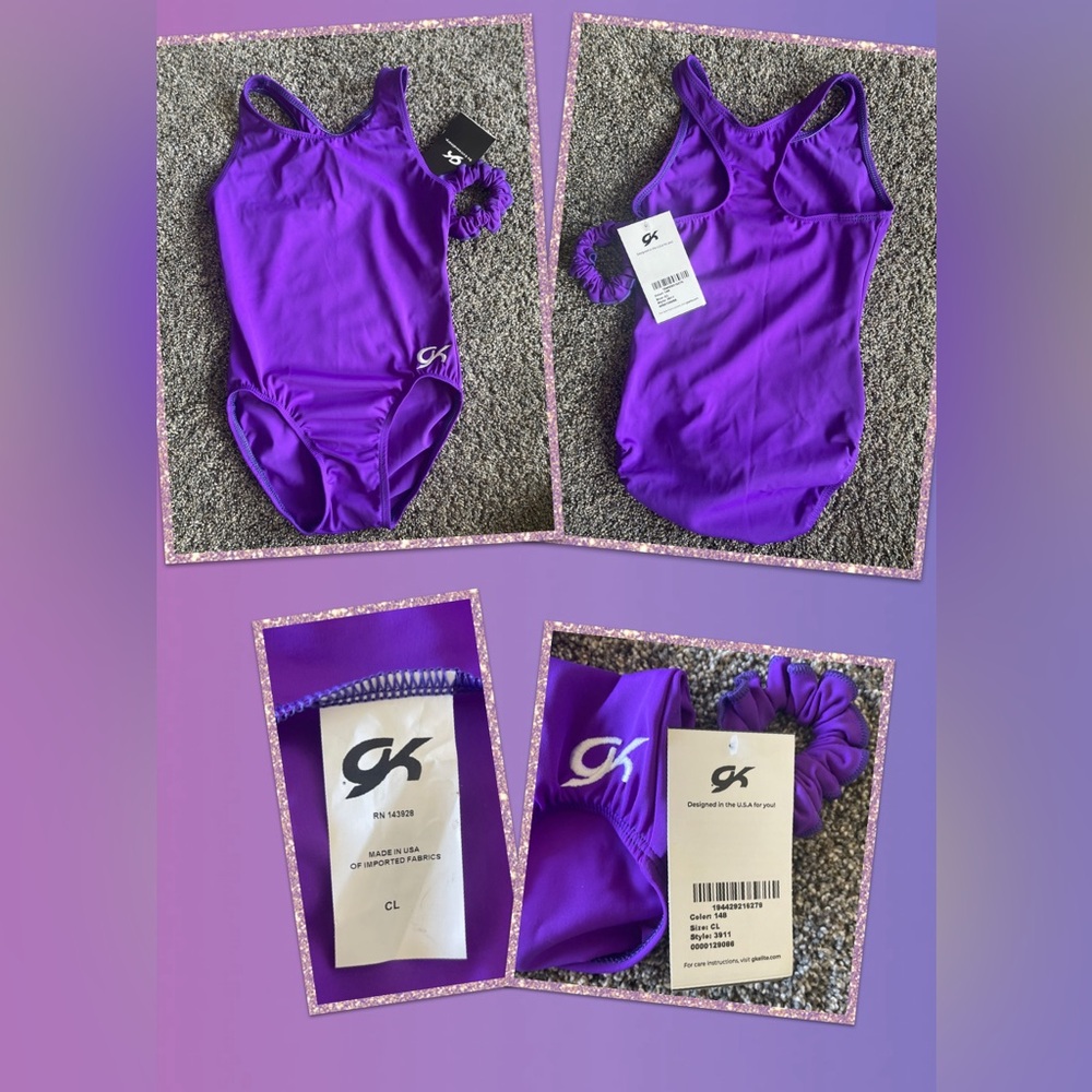 CL, Classic Razorback GK Purple Leotard! Fast Shipper!